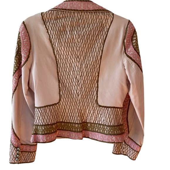 Vintage Tracy Reese Silk Embroidered Dress Suit Set 6/8 - Picture 3 of 10